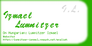 izmael lumnitzer business card